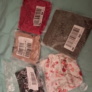 Victoria's Secret Panty Set - Floral, Red, Nude, Black, Gray